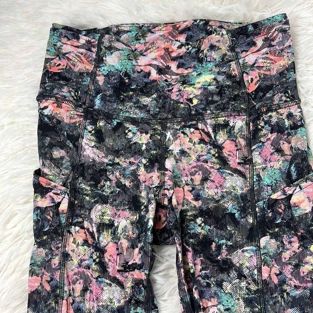 Lululemon Fast & Free Crop II *Nulux 19" Dappled Daze Multi - Picture 3 of 6